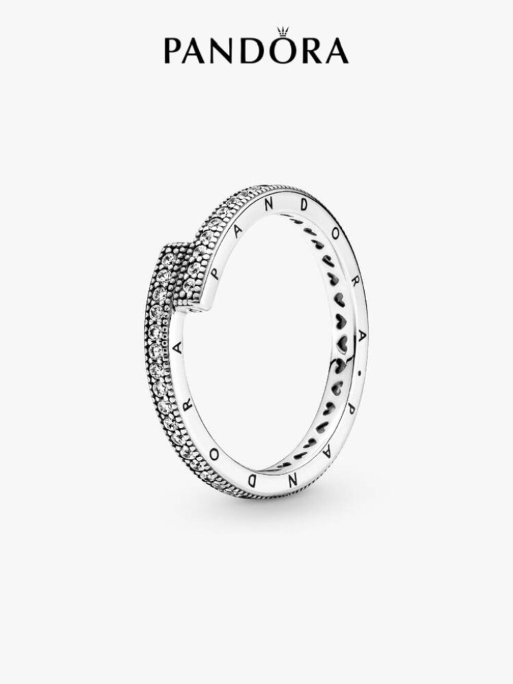 Pandora Sparkling Overlapping Ring